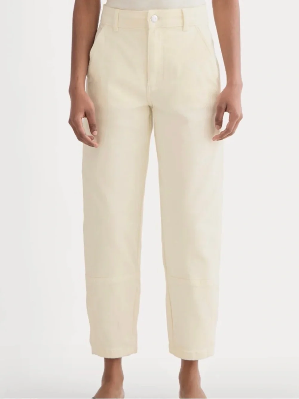 Everlane The Utility Curve Pant Bone Size 12 Regular NWT - Picture 3 of 10
